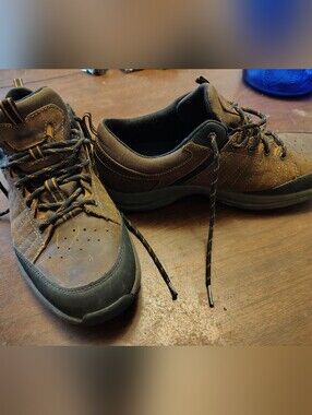 Dunham Seth Brown and Black Athletic Lace-Up Shoes